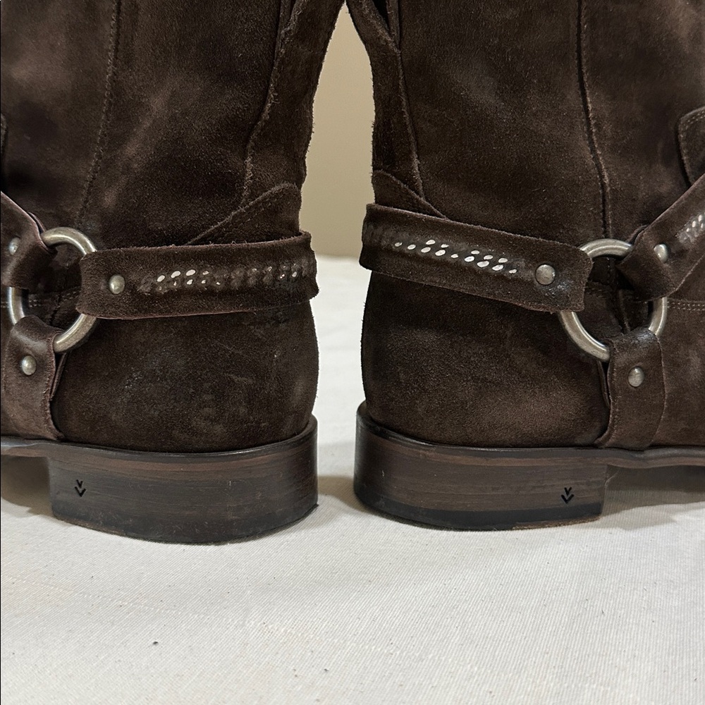 John Varvatos dark brown Eldridge harness boot - Picture 7 of 9